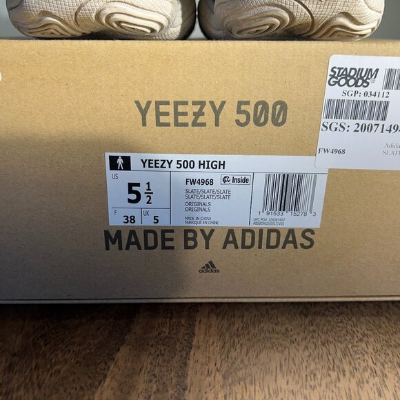 Yeezy 500 High Slate Size 5.5 - Picture 10 of 10